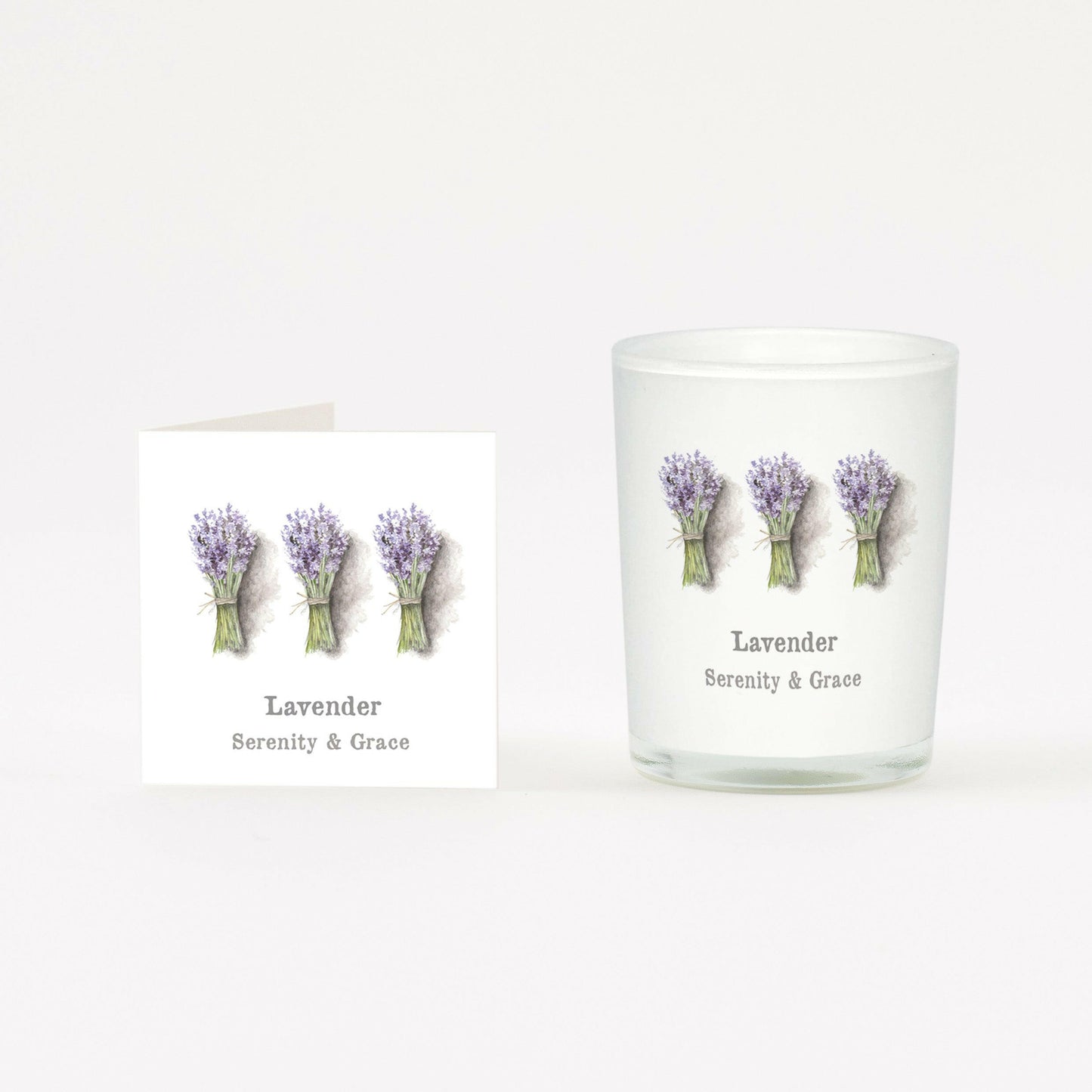 Lavender Boxed Candle and Card Candles Crumble and Core   