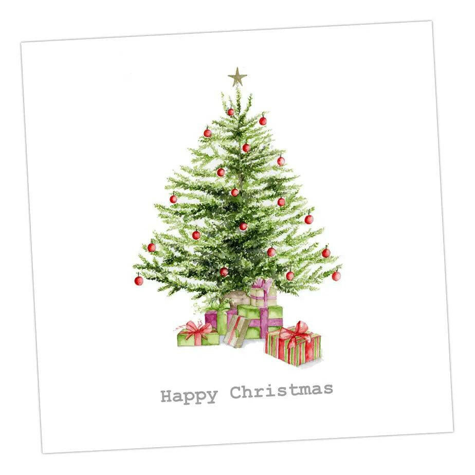 Tree Christmas Card Greeting & Note Cards Crumble and Core 12 x 12 cm  