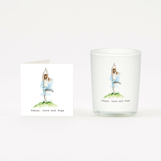 Yoga Boxed Candle and Card Candles Crumble and Core White 20cl 