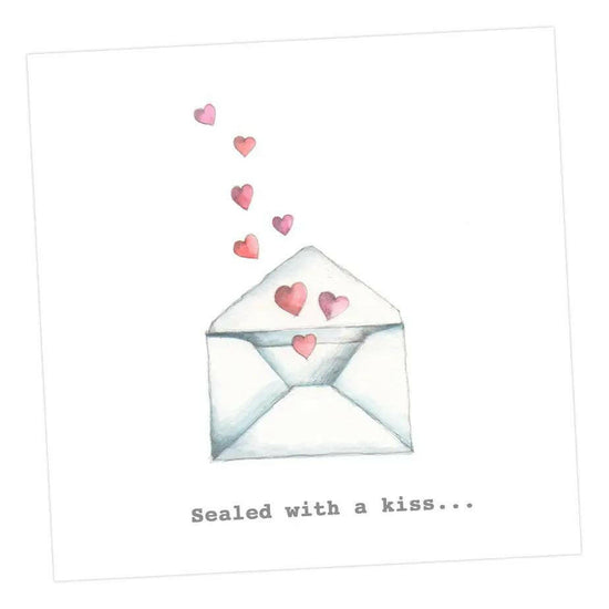 Sealed with a kiss Card Greeting & Note Cards Crumble and Core 12 x 12 cm  