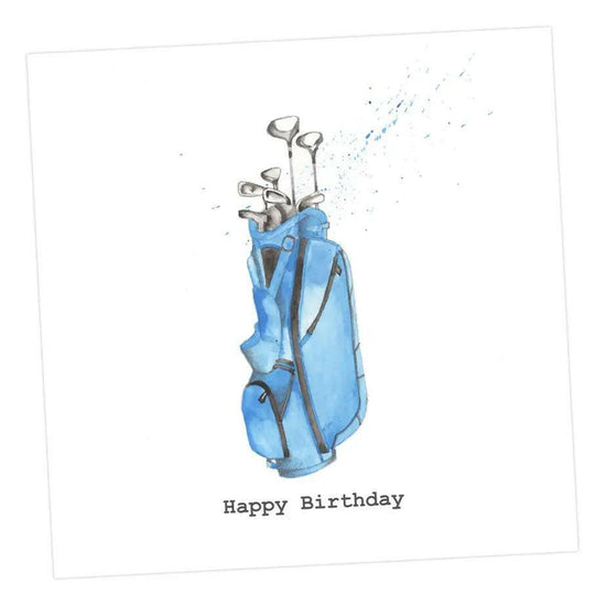 Happy Birthday Golf Card Greeting & Note Cards Crumble and Core 12 x 12 cm  