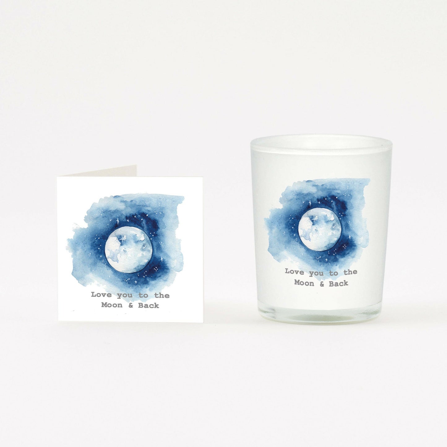 Love You To The Moon Boxed Candle and Card Candles Crumble and Core   