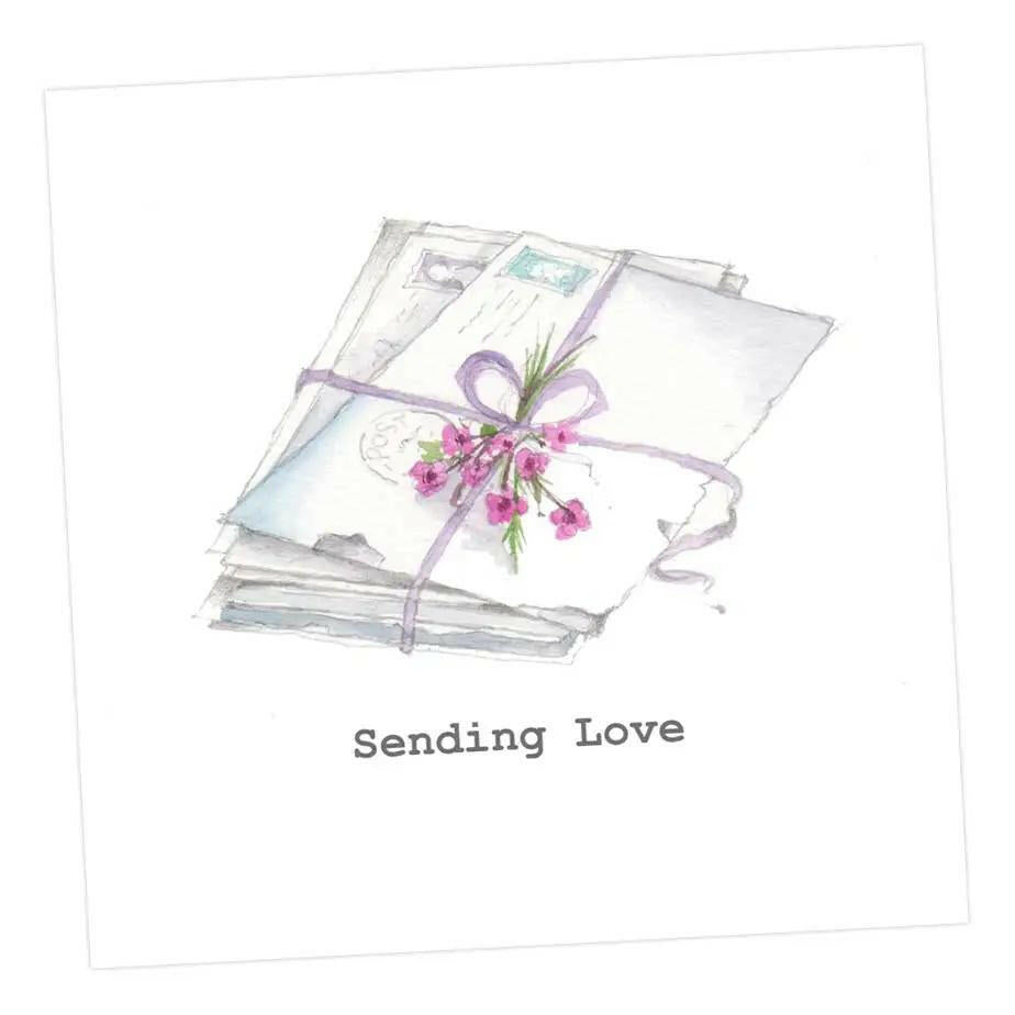 Love Letters Card Greeting & Note Cards Crumble and Core 15 x 15 cm  