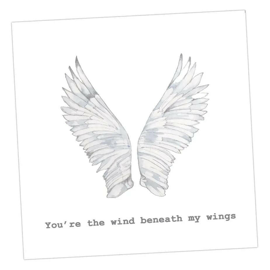 Wind Beneath My Wings Card Greeting & Note Cards Crumble and Core 12 x 12 cm  