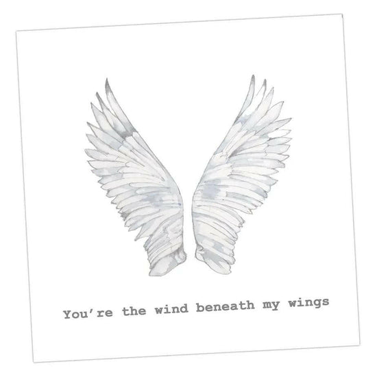 Wind Beneath My Wings Card Greeting & Note Cards Crumble and Core 12 x 12 cm  