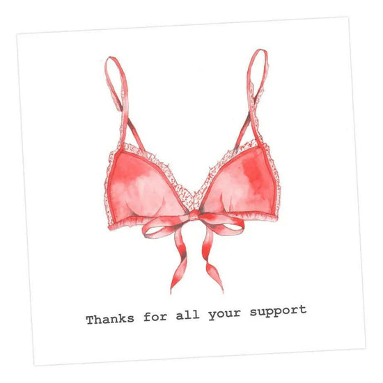 Support Bra Card Greeting & Note Cards Crumble and Core 12 x 12 cm  