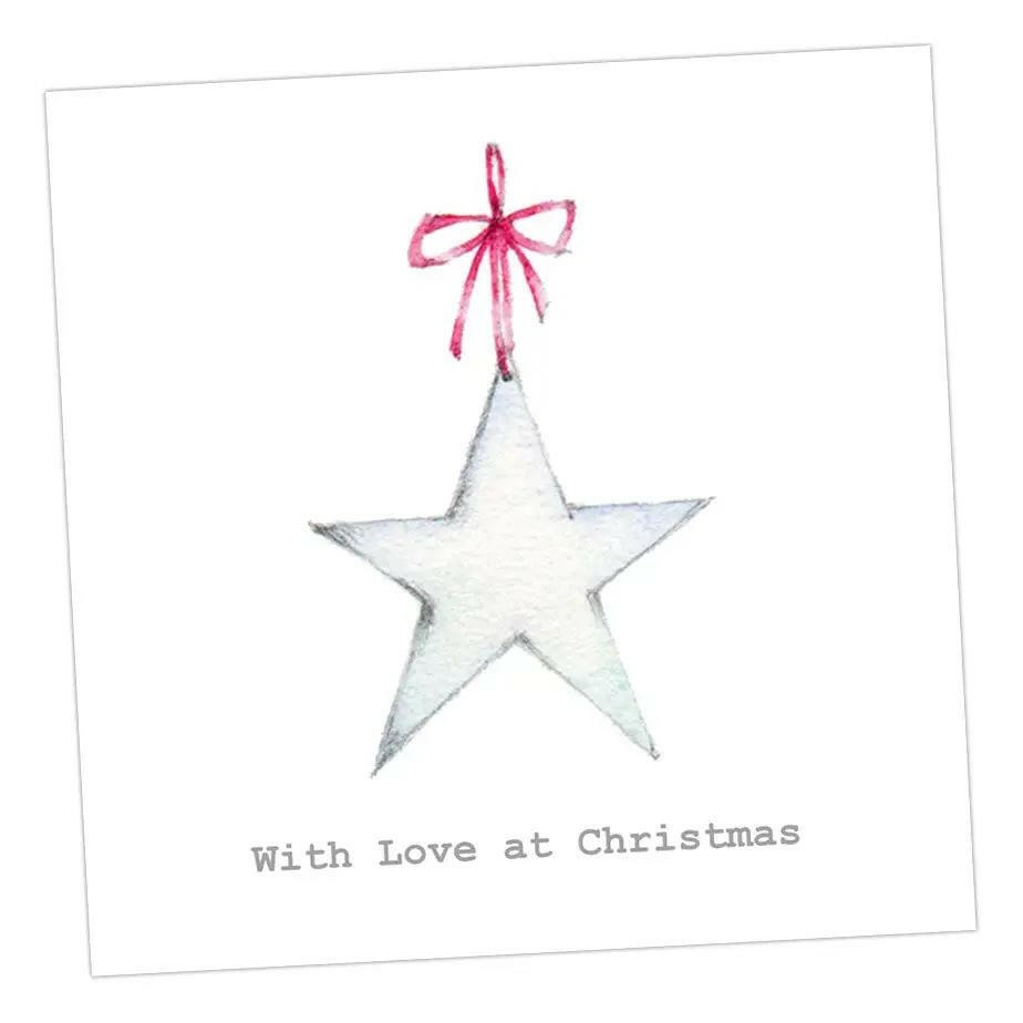 Star Christmas Card Greeting & Note Cards Crumble and Core 12 x 12 cm  