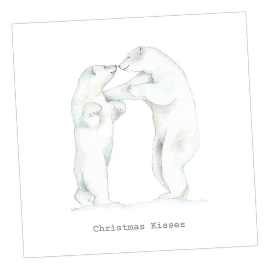 Polar Bears Christmas Card Greeting & Note Cards Crumble and Core 12 x 12 cm  