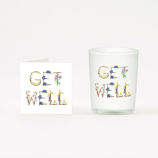 Get Well Boxed Candle and Card Candles Crumble and Core   