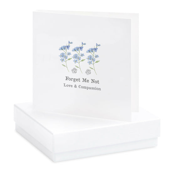 Boxed Forget Me Not Earring Card Earrings Crumble and Core   