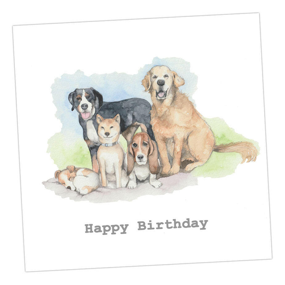 Dog Birthday Greeting Card Greeting & Note Cards Crumble and Core   