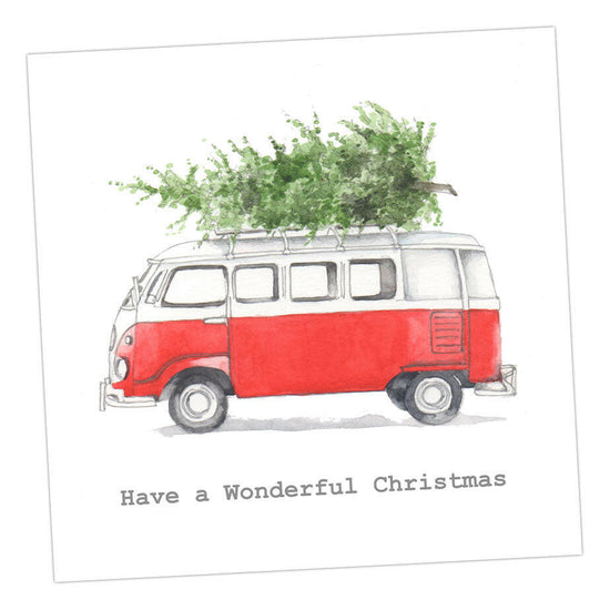 Christmas Campervan Wonderful..... Greeting & Note Cards Crumble and Core   