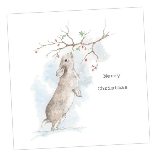 Bunny Christmas Card Greeting & Note Cards Crumble and Core   