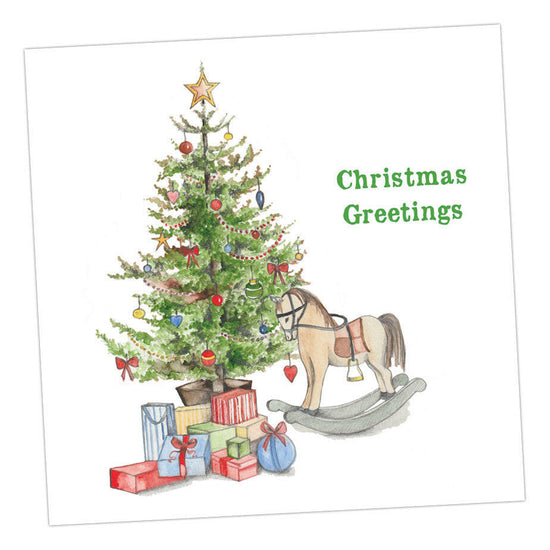 Christmas Tree & Presents Greeting Card Greeting & Note Cards Crumble and Core   