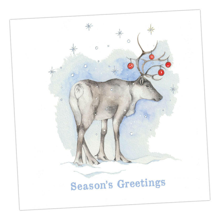 Reindeer With Baubles Greeting & Note Cards Crumble and Core   