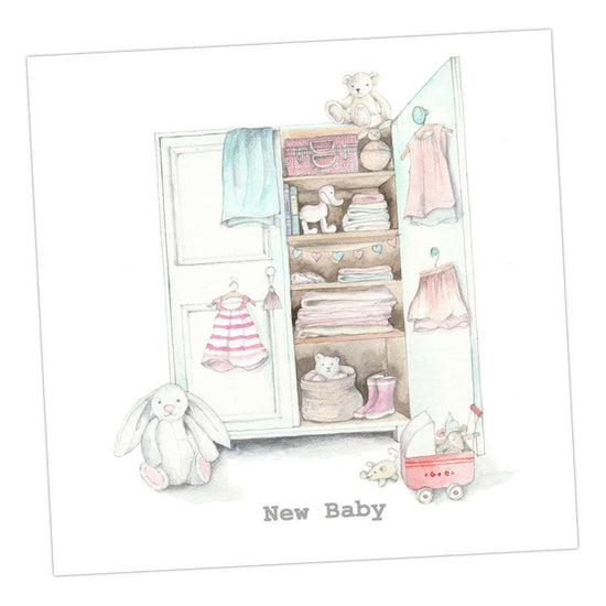 Baby Girls Room Greeting & Note Cards Crumble and Core   