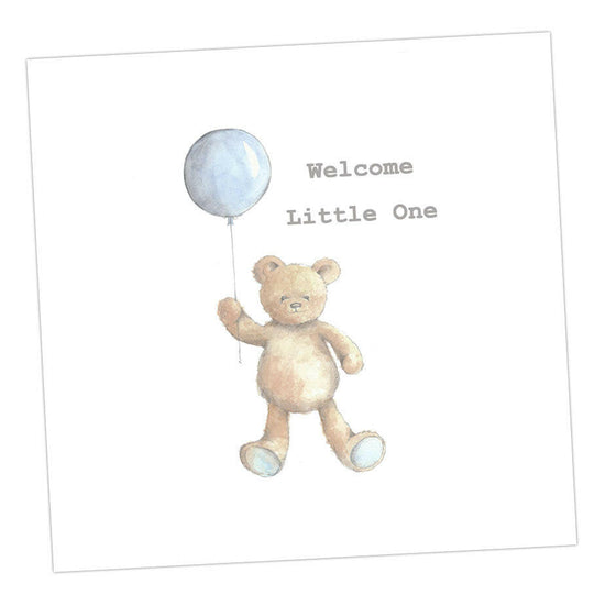 Baby Boy Teddy Greeting & Note Cards Crumble and Core   