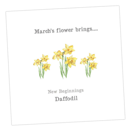 March Daffodils Card Greeting & Note Cards Crumble and Core   