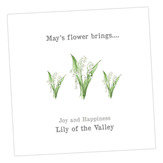 May Lily of the Valley Card Greeting & Note Cards Crumble and Core   