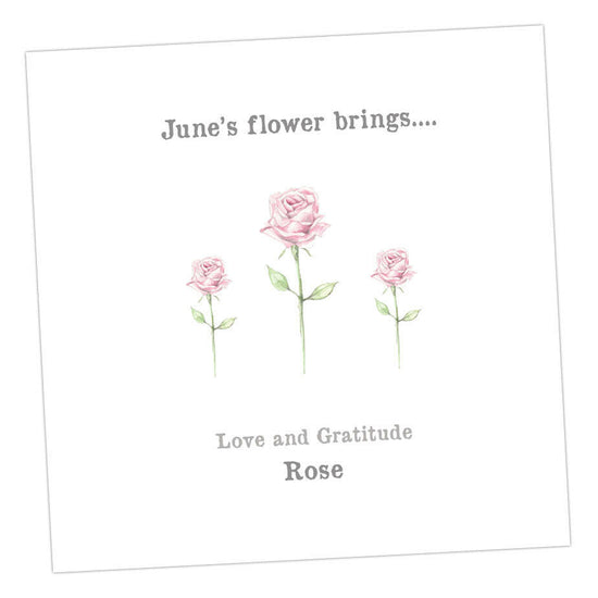 June Rose Card Greeting & Note Cards Crumble and Core   