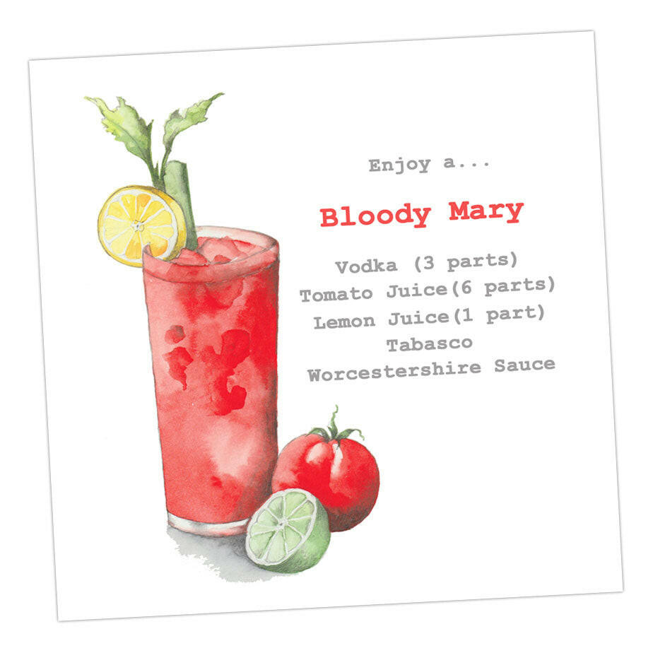 Bloody Mary Card Greeting & Note Cards Crumble and Core   