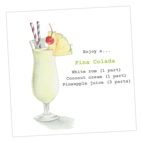 Pina Colada Card Greeting & Note Cards Crumble and Core   