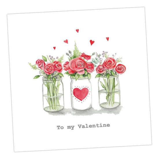 Valentine Jar Card Greeting & Note Cards Crumble and Core   