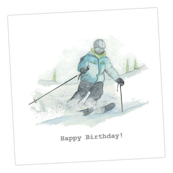 Ski Birthday Card Greeting & Note Cards Crumble and Core   