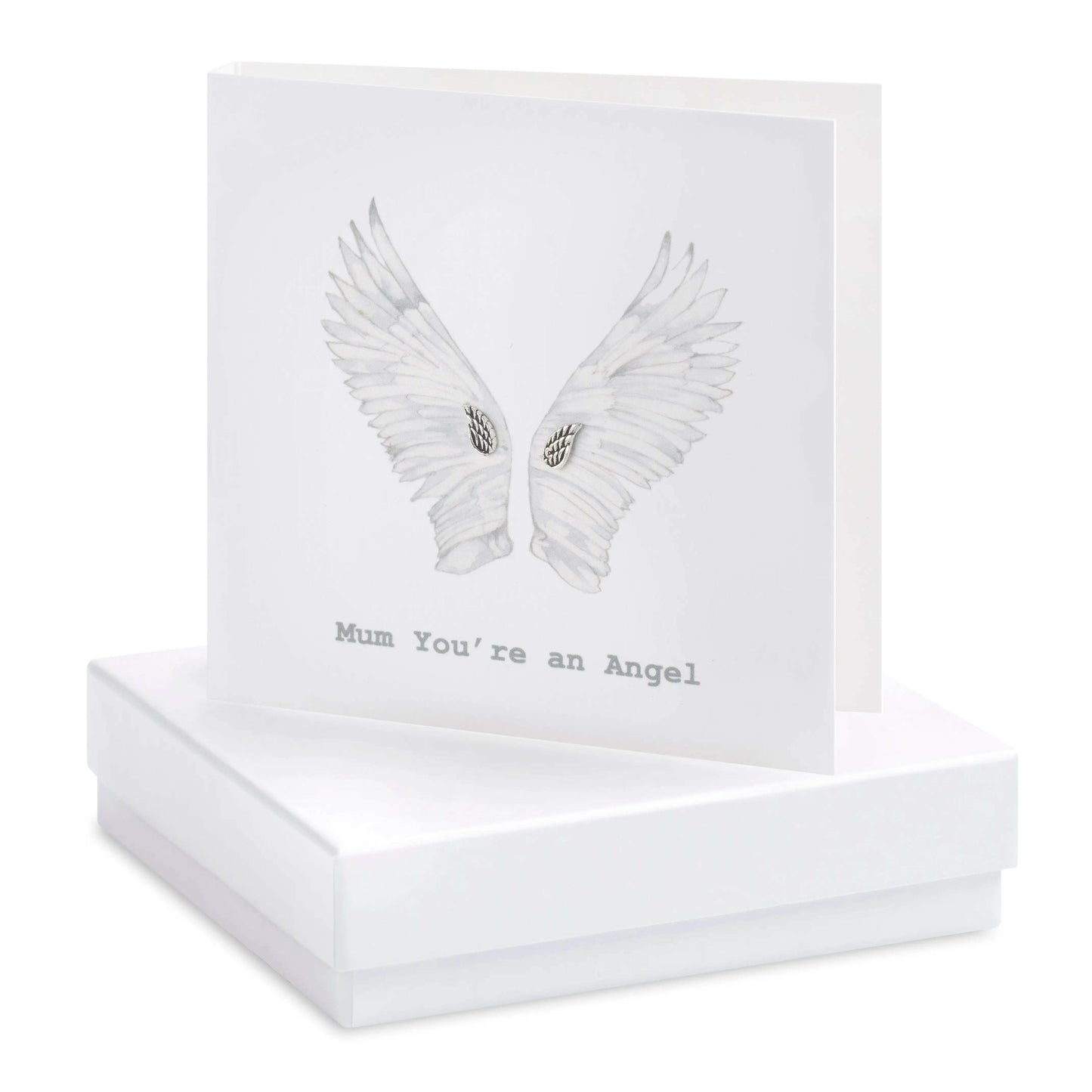 Boxed Mum You're an Angel Earring Card Earrings Crumble and Core   