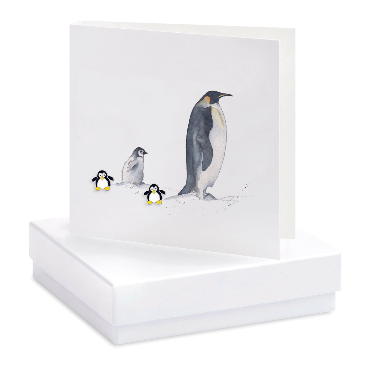 Penguin Earring Card Earrings Crumble and Core   