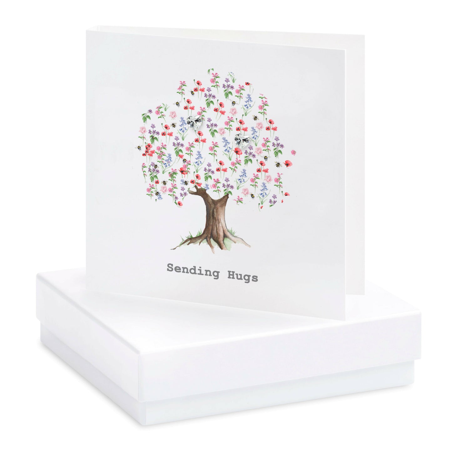 Boxed Cut Out Floral Tree Earring Card Earrings Crumble and Core   