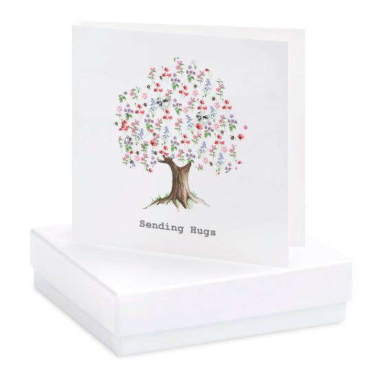 Boxed Cut Out Floral Tree Earring Card Earrings Crumble and Core   