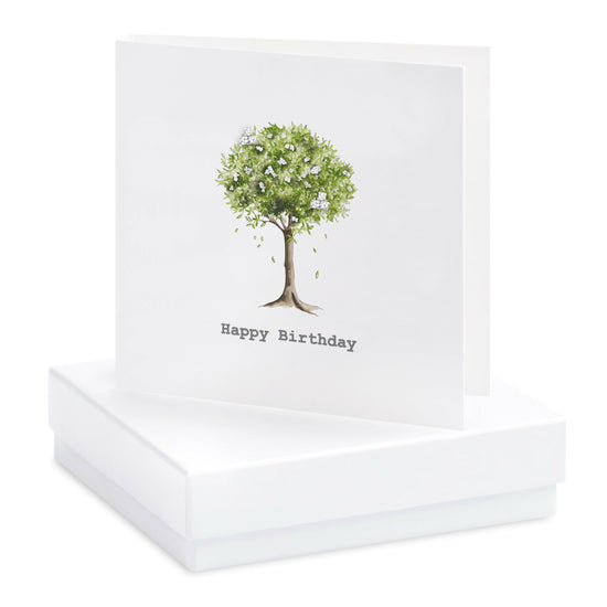 Boxed Birthday Tree Earring Card Earrings Crumble and Core   