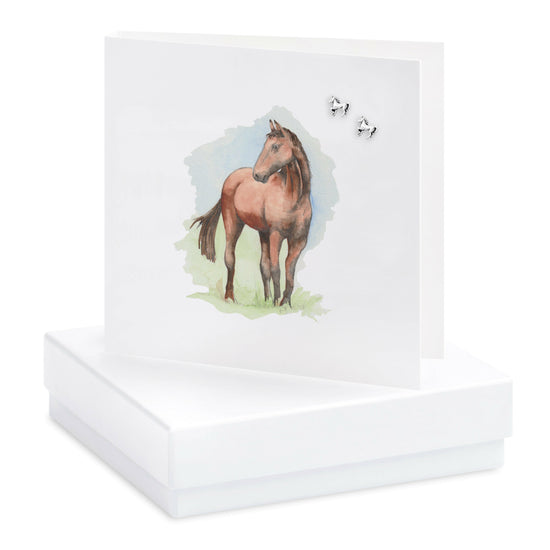 Horse Earring Card Earrings Crumble and Core   