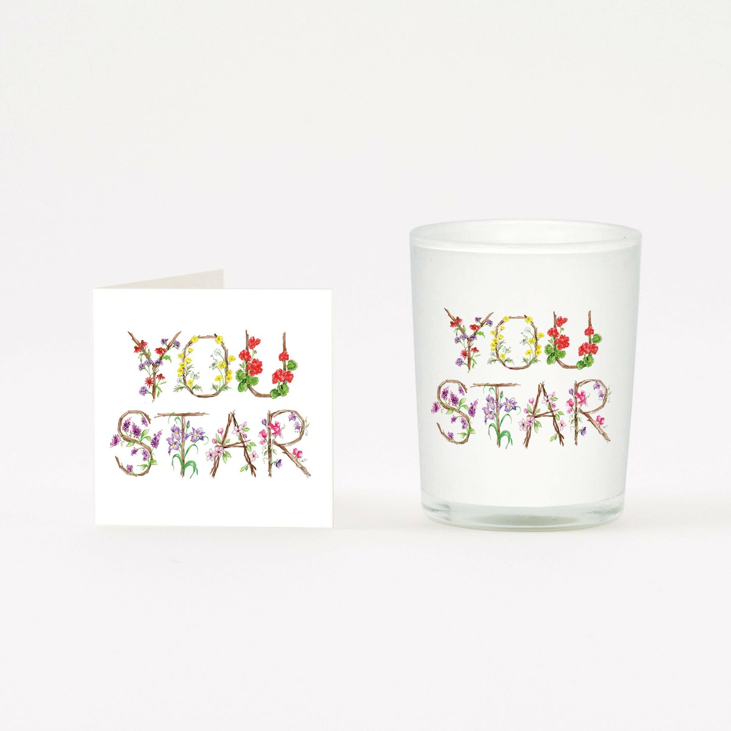 You Star Boxed Candle and Card Candles Crumble and Core   