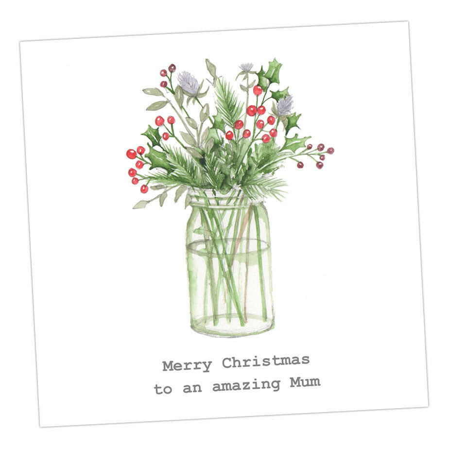 Christmas Jar Mum Card Greeting & Note Cards Crumble and Core   