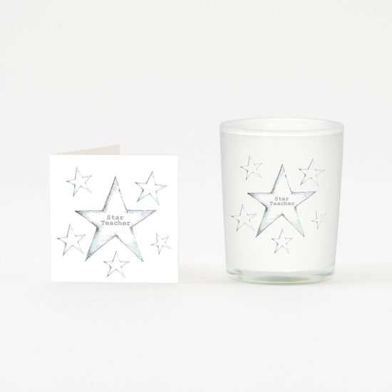 Star Teacher Boxed Candle and Card Candles Crumble and Core   