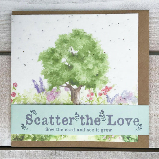 Scatter the Love Plantable Meadow Seed Card Greeting & Note Cards Crumble and Core   